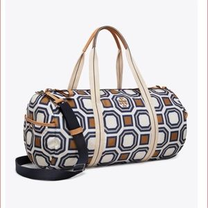 Tory Burch Nylon Duffle in Octagon Square NWT